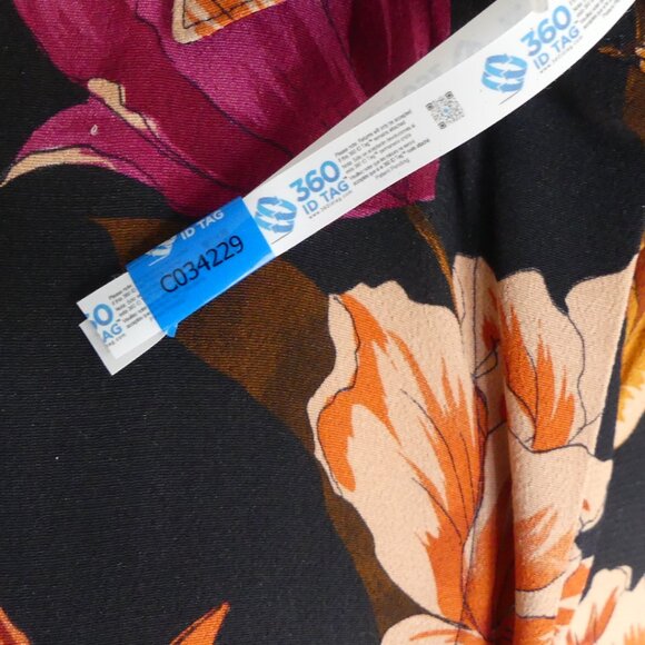 Stenstroms Frida Floral Print Long Shirt Dress with Matching Belt USA Size Small - Picture 11 of 15